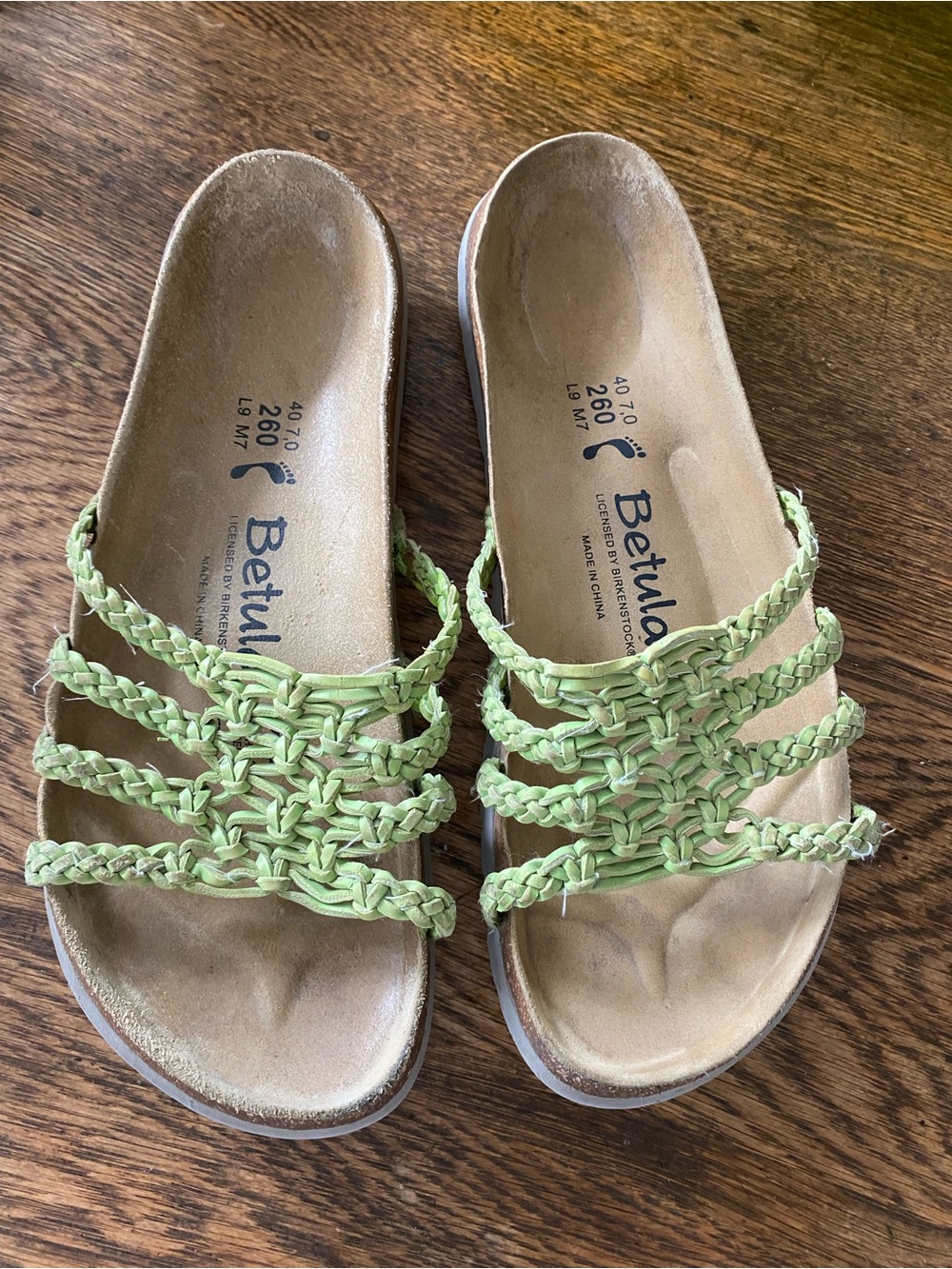 Betula by Birkenstock’s sandals size 9